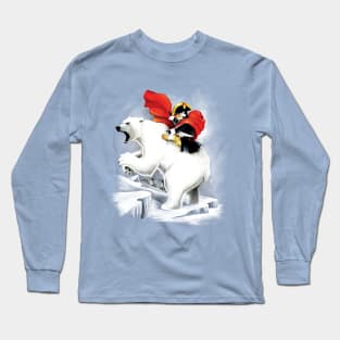 Penguin crossing the North Pole Long Sleeve T-Shirt